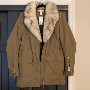 H&M NWT Green Parka, Size 2